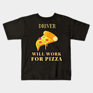 Pizza driver Kids T-Shirt